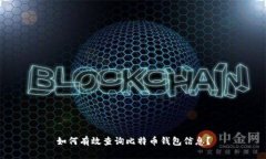 如何有效查询比特币钱包信息？